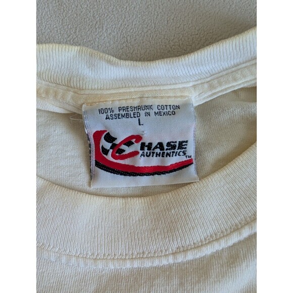 VTG Jeff Gordon Shirt Mens L White Chase 24 Nascar Racing Double side Y2K 90s - Picture 5 of 8